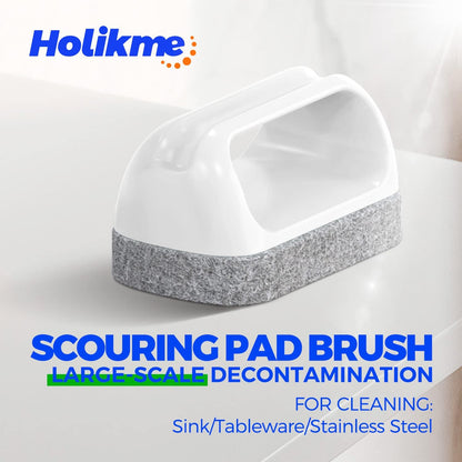 7 Pack Deep Cleaning Brush Set Scrub Pads with Scraper Tip for Pool Walls, Bathroom, Grout, Floor, Tub