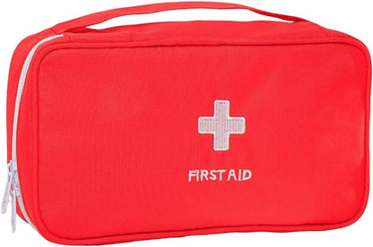 First Aid Kit Empty Medical Storage Bag Red Trauma Bag for Emergency First Aid Kits Car Workshop