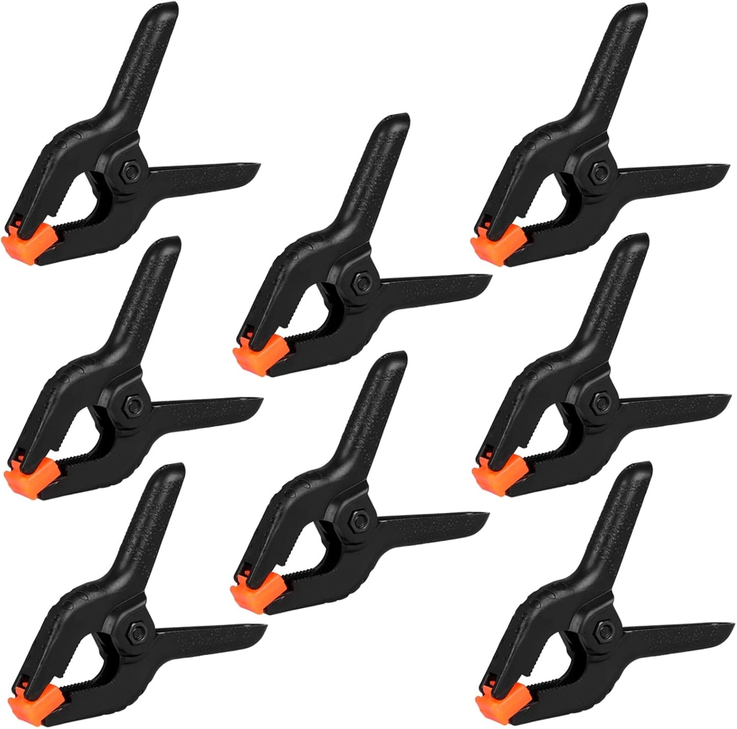 12 Pack Plastic Spring Clamps 3.5inch Small Heavy Duty Clips for Crafts Backdrop Stand Woodworking