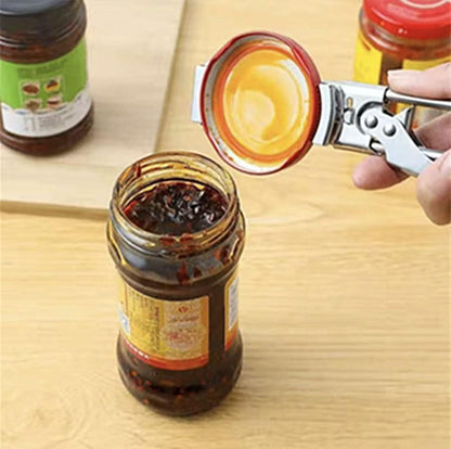 Jar Opener for Weak Hands Adjustable Stainless Steel Can Opener Jar Gripper Tight Lid Opener Kitchen Gadgets