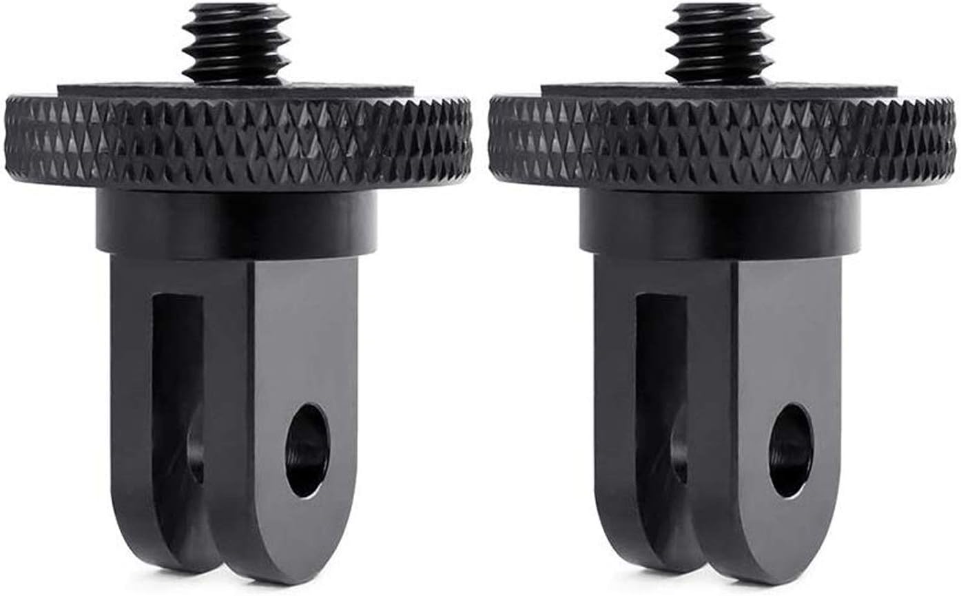 2Pcs 1/4-20 Screw Conversion Adapter for GoPro Hero10, Insta360 X5 X4 X3, X2, Go 2, DJI OSMO Action
