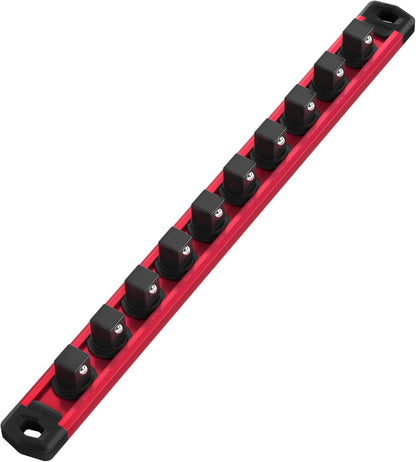 Socket Organizer 3/8 Inch Drive Aluminum Alloy Sockets Rail Heavy Duty Sockets Holder