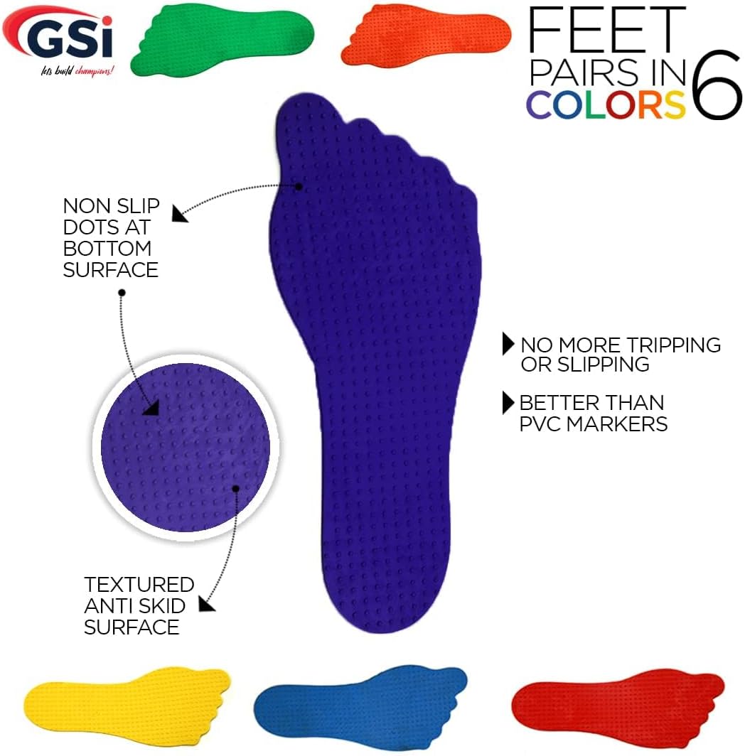 Non Slip for Kids Education and Preschool classroom Kindergarten Learning activity with hand feet