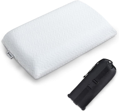 Memory Foam Pillow Compressible Camping Pillow with Washable Cover Ergonomic Supportive Pillow for Sleeping Ideal