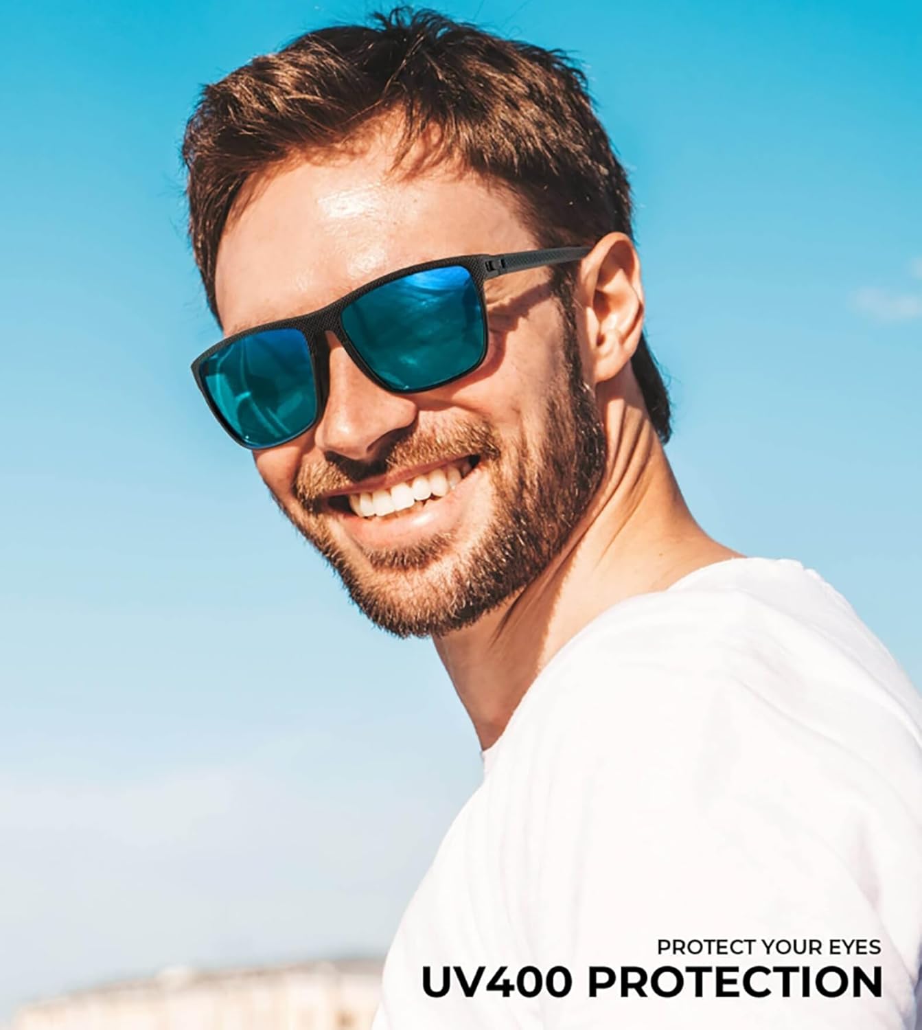 Polarized Sunglasses for Men Lightweight Sun Glasses with UV Protection for Driving Fishing