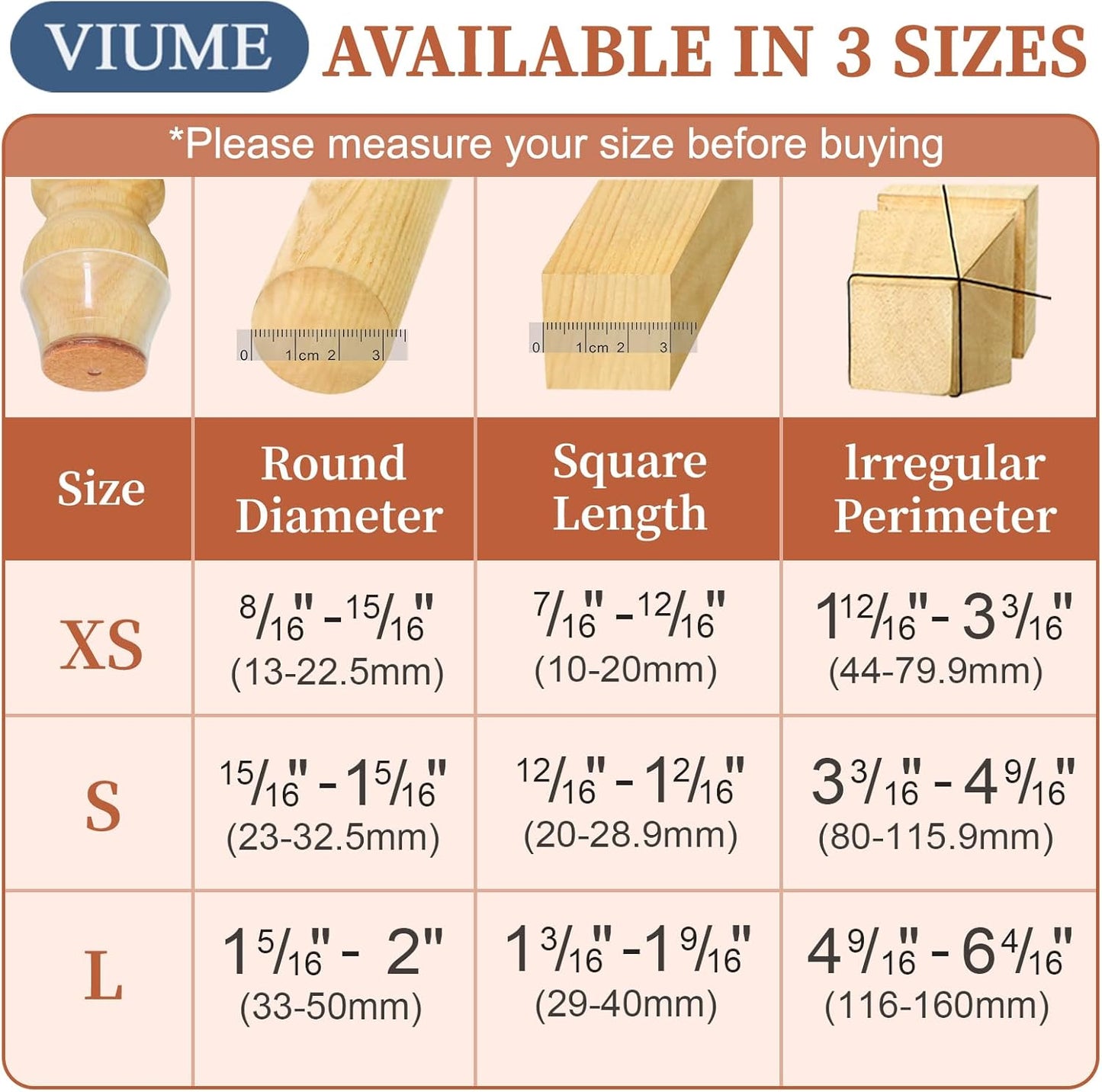 24 Pcs Chair Leg Floor Protectors for Hardwood Floors Silicone Covers Felt Pads Furniture