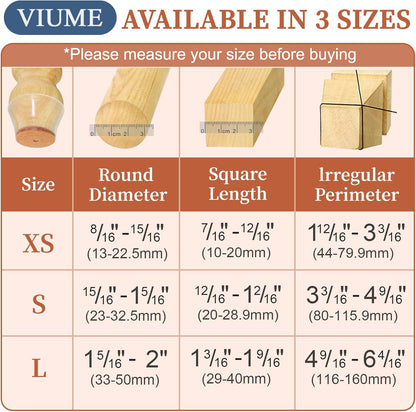24 Pcs Chair Leg Floor Protectors for Hardwood Floors Silicone Covers Felt Pads Furniture