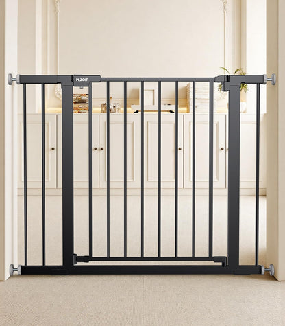 Baby Gate for Stairs Dog Gate for Doorways Walk Thru Auto Close Metal Baby Safety Gate for The House, Stairs and Doorways