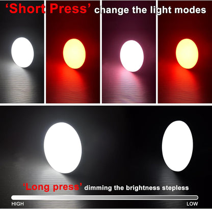 Red Light Insect-Proof Camping Lamp for Stargazing 10000mAh Rechargeable 3000LM Tent Camping Light Portable Led