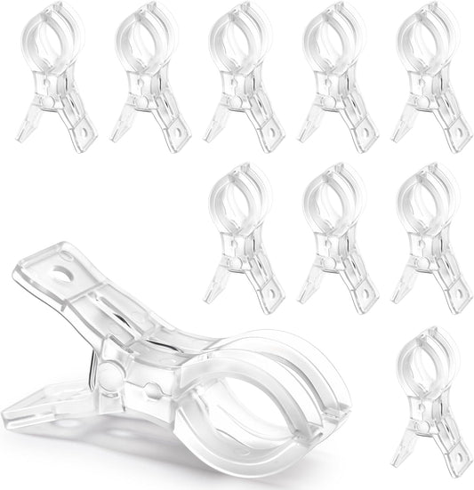10 Pcs Spring Clamps 3.5 Inch Clear Plastic Clips for Balloon Arch Backdrop Craft Decoration