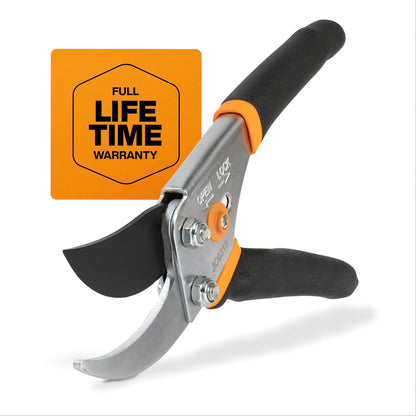 5/8-Inch Cut Capacity Garden Clippers Gardening Scissors with Sharp Rust Resistant Steel Blade