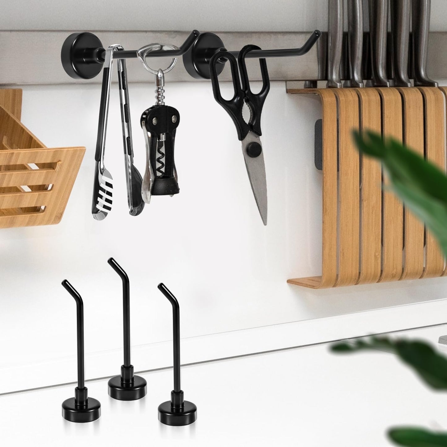 6pcs Large Magnetic Hooks 2.2lb 2.8 Inch Long Heavy Duty Magnet Hooks Strong Magnetic Cruise Hangers