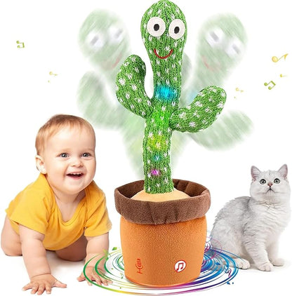 Dancing Talking Cactus Baby Toys 6-12 Months Singing Cactus Baby Toy Mimicking Toy Repeats What You Say