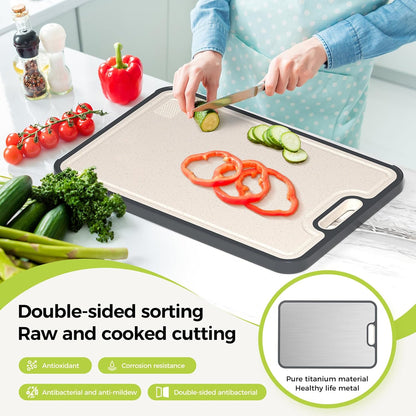 Cutting Board for Kitchen Cutting Board Double Sided Food Grade Pure