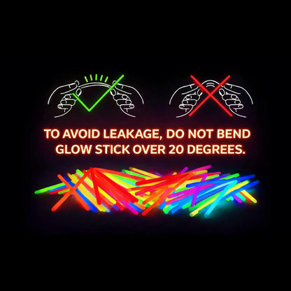 Glow Sticks Party Supplies 100pk  8 Inch Glow in the Dark Light Up Sticks Party Favors Glow Party Decorations
