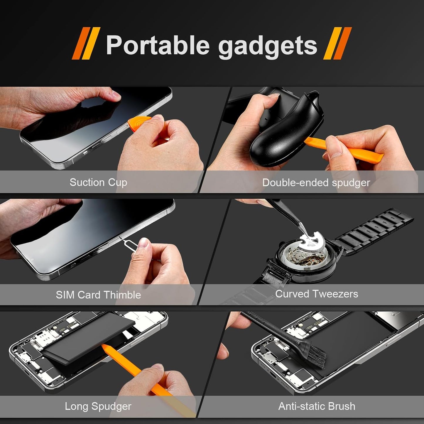 40Pcs Small Precision Screwdriver Set (S2 Steel) Magnetic Screwdriver Set with Torx T5 T6 T8 Mini Repair Tool