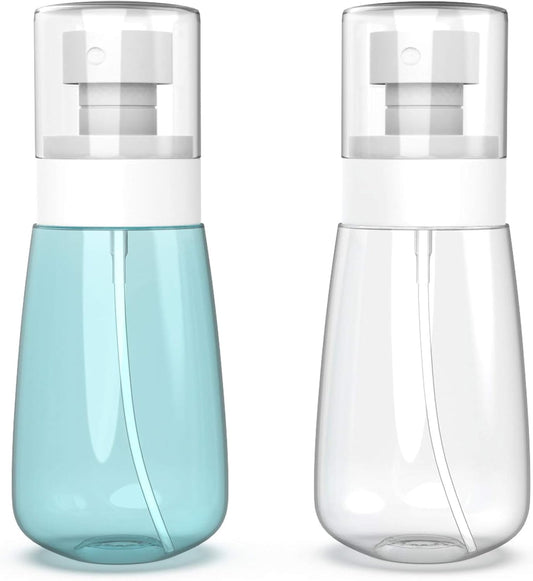 Pack 2 Bottle Travel Size 2oz/60ml Fine Mist Mini Empty Spray Bottles  Leak Proof  for Toners