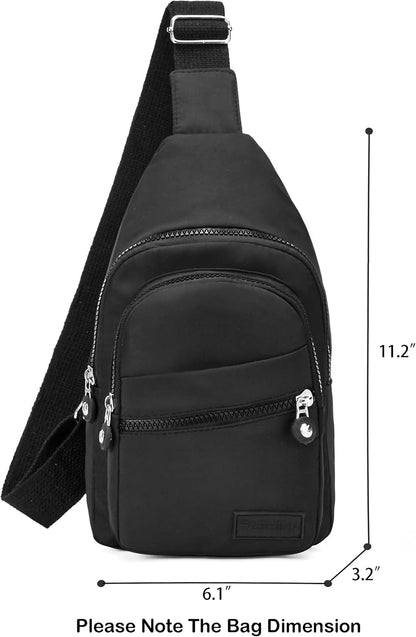 Small Sling Backpack Crossbody Sling Bag for Women Chest Bag Daypack Fanny Pack Cross Body Bag for Outdoors