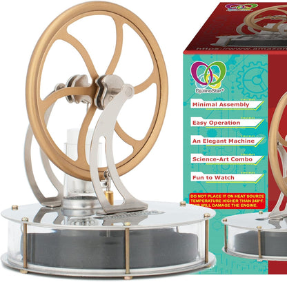 Most Classical Low Temperature Stirling Engine Unique Coffee Timer Best Gift Option