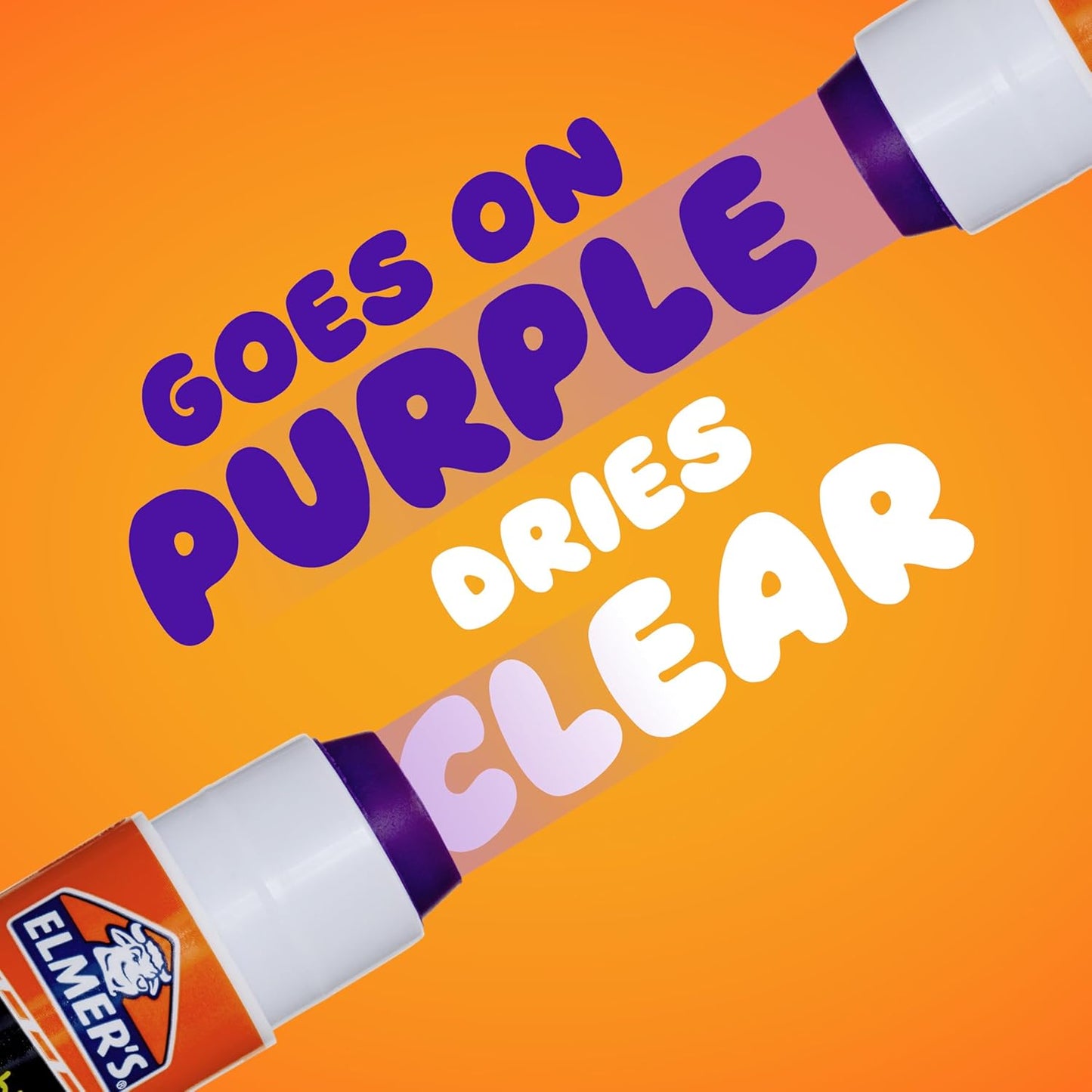 Disappearng Purple School Glue Sticks Washable 6 Grams 12 Count  Poster Vision Board Back to School