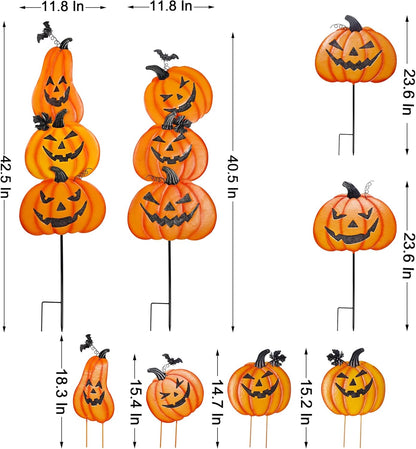 2 Pack Trick or Treat Happy Halloween Yard Signs for Halloween Outdoor Decor