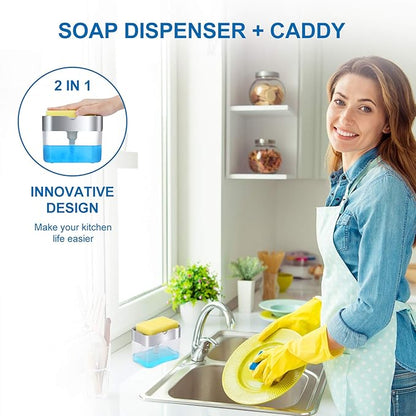 Soap Dispenser with Added Features Premium Quality Dish Soap Dispenser Countertop Kitchen