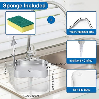 Soap Dispenser with Added Features Premium Quality Dish Soap Dispenser Countertop Kitchen