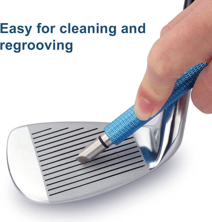 Golf Club Groove Sharpener Re-Grooving Tool and Cleaner for Wedges & Irons - Generate