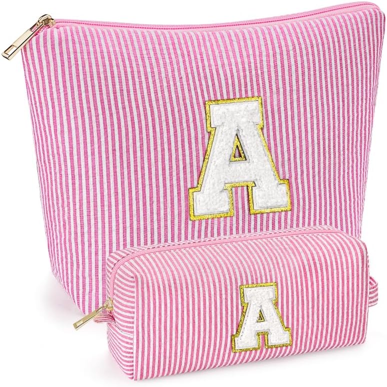 2PCS Gifted Box Makeup Bags Cosmetic Bag for Travel Toiletry  11 12 13 14 15 16 Years Old Teen Girl Gifts