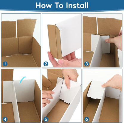 Card Storage Box 1600 Count Card Storage Boxes, Bulk Cards Storage Box Sports Cards Cases Graded Cardboard Boxes