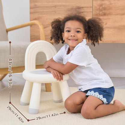 Toddler Chair Ergonomic Kids Chair Durable and Sturdy Small Plastic Child Chair for Toddlers