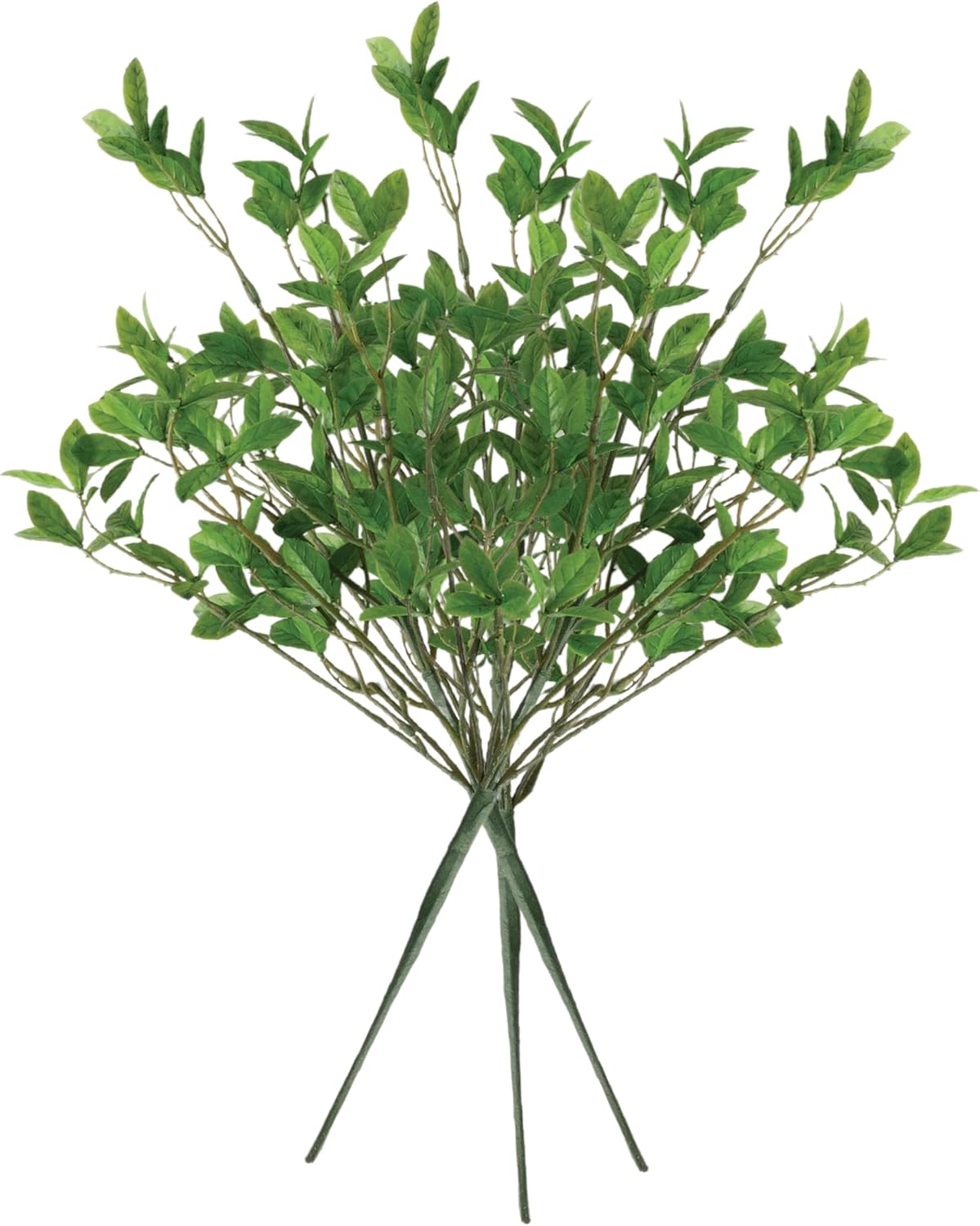 18" Artificial Mixed Green Leaf Stem Lifelike Bouquet Perfect for Vase Arrangement in Room Home or Office