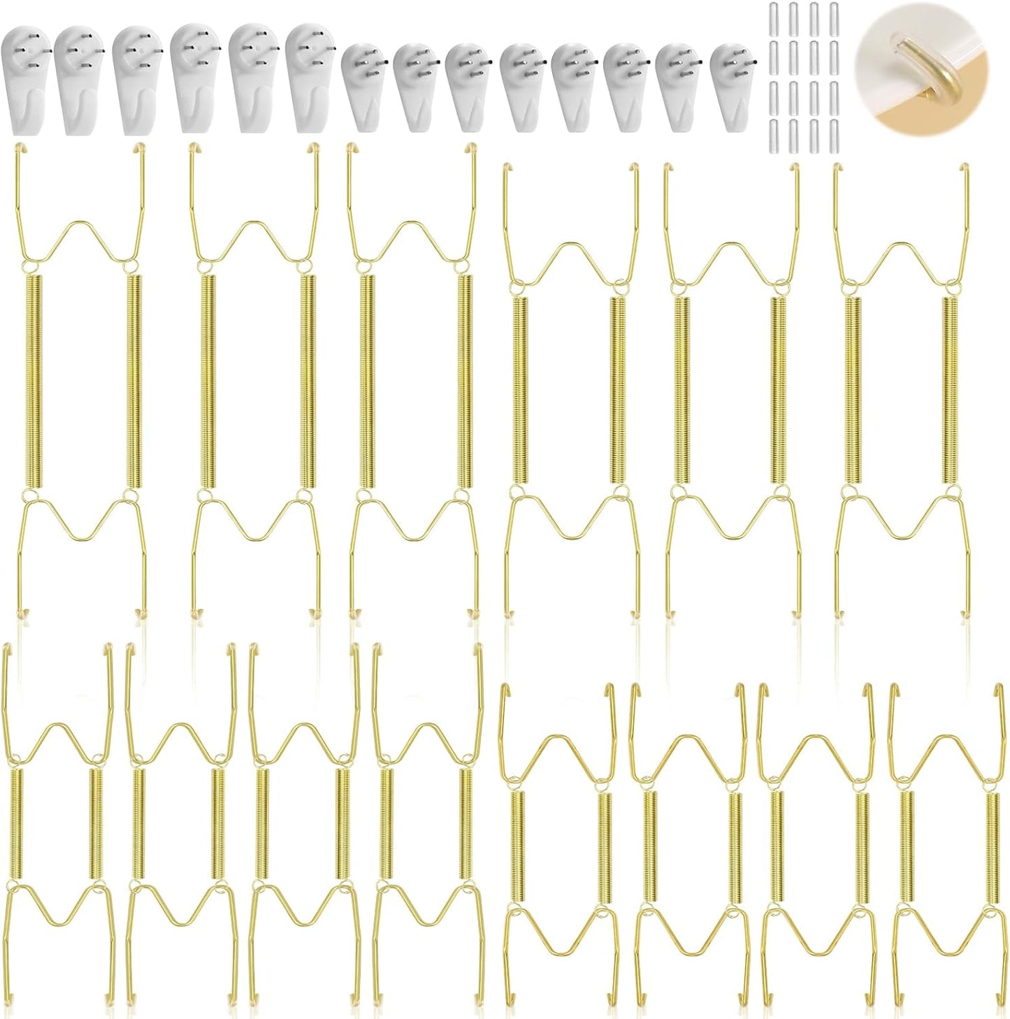 14 Pieces Plate Hangers for Wall  6/8/10/12 Inch Invisible Plates Hanger Stainless Steel Plate Holders
