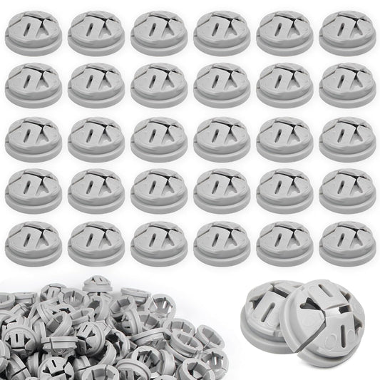 120 PCS 3/8-1/2 Inch Non Metallic Button Push-in Bulk Connector Cable Connectors Electrical Conduit Fittings