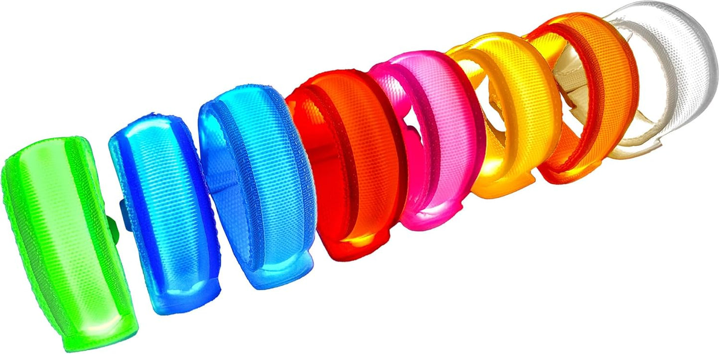 8 PCS LED Glow Bracelets Light Up Bracelets for Kids Adults  Christmas Glow in The Dark Party Bracelets