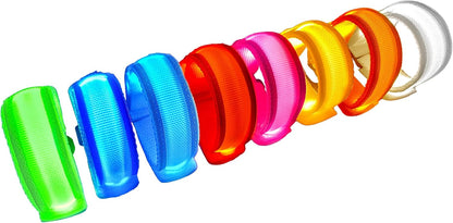 8 PCS LED Glow Bracelets Light Up Bracelets for Kids Adults  Christmas Glow in The Dark Party Bracelets