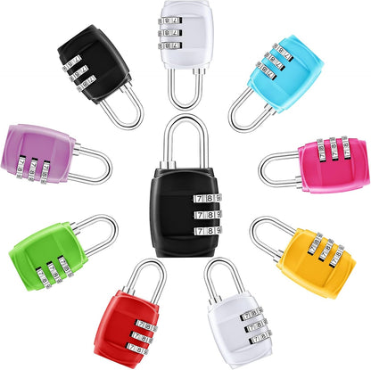 10 Pcs Digit Combinations Padlock Safe Cipher Lock Mini Combination Resettable Number for Suitcases Luggage