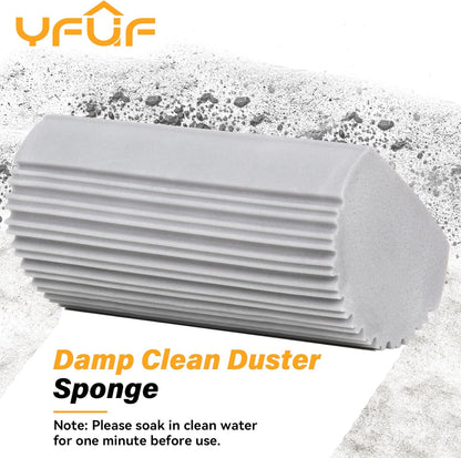2 Pack Damp Duster Sponge for clean Magic Sponge Eraser Baseboard Cleaner Tool Dusters for Cleaning Blinds