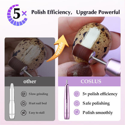 Electric Nail Drill File Professional for Acrylic Gel Dip Powder Nails Portable Nail Machine Kit Manicure Pedicure