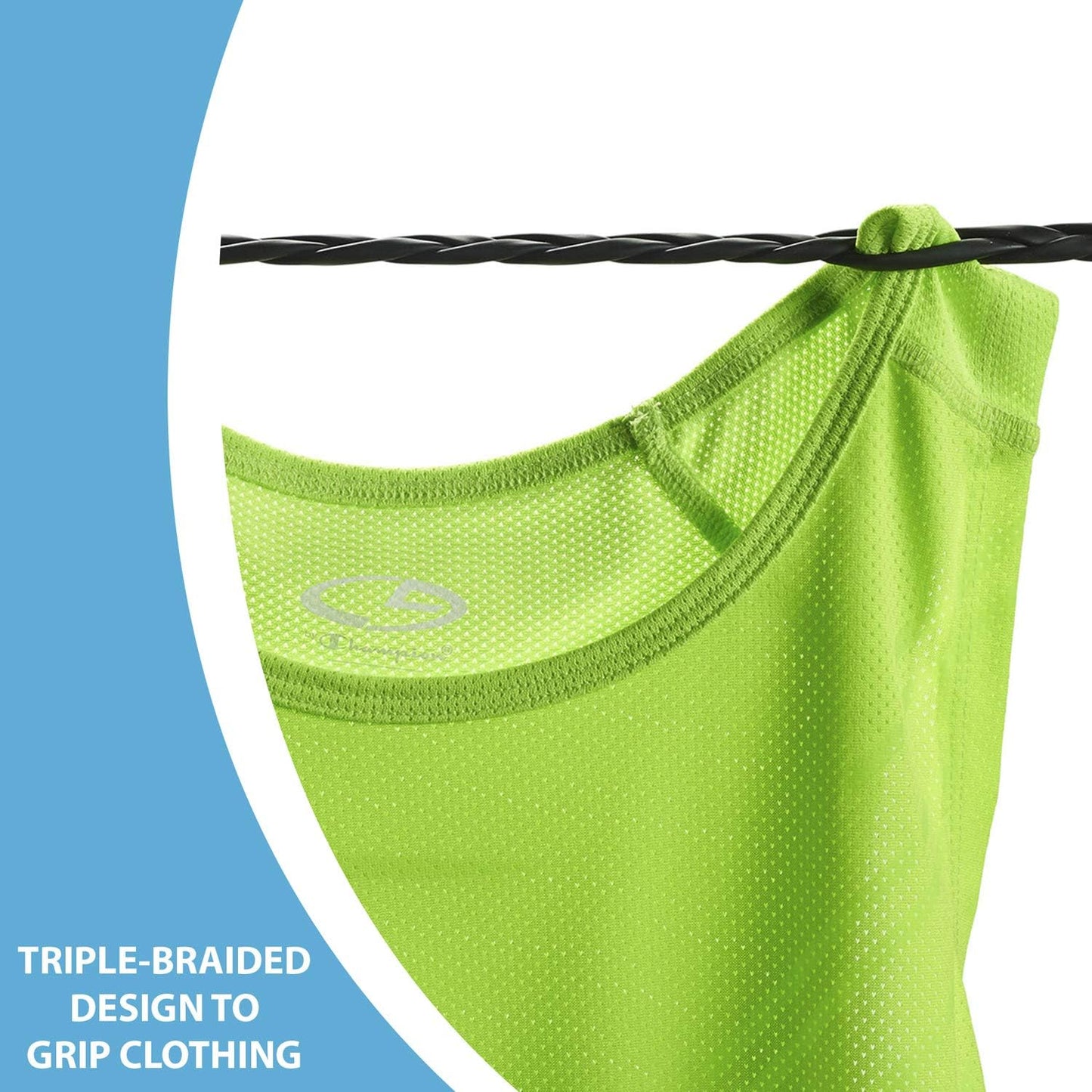 Adjustable Latex Clothesline For Hotel Travel Camping Laundry Room No Safety Pins Needed Small Enough