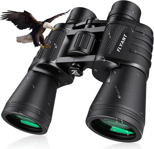 20x50 High Powered Binoculars for Adults, Waterproof Compact Binoculars with Low Light Vision for Bird Watching Hunting Camping