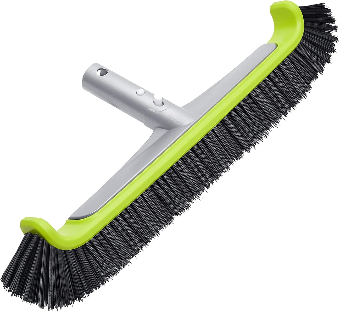 17.5" Pool Brush Head for Cleaning Walls Heavy Duty Inground/Above Ground Swimming Pool Scrub Brushes