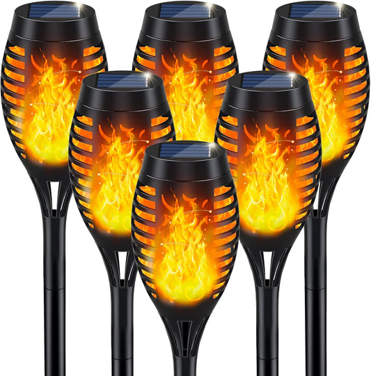 Solar Torch Light with Flickering Flame for Outdoor Decor Solar Garden Lights Waterproof Outdoor Lighting