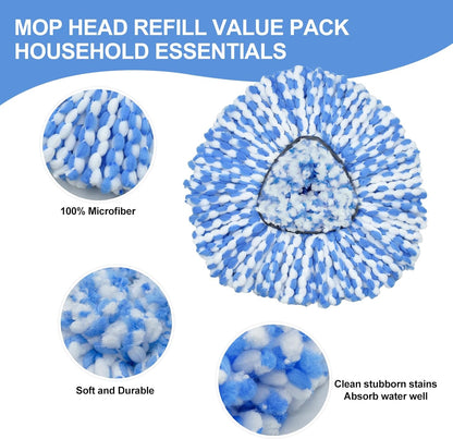 Mop Handle and Base Compatible with Ocedar RinseClean 2-Tank System 3 Mop Replacement Head