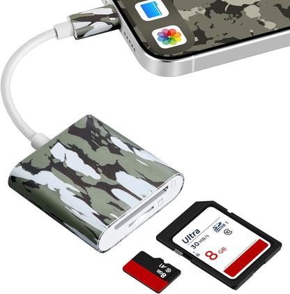 Game Camera SD Card Reader for Hunters to View Images and Videos for iPhone 15 or Later and Android