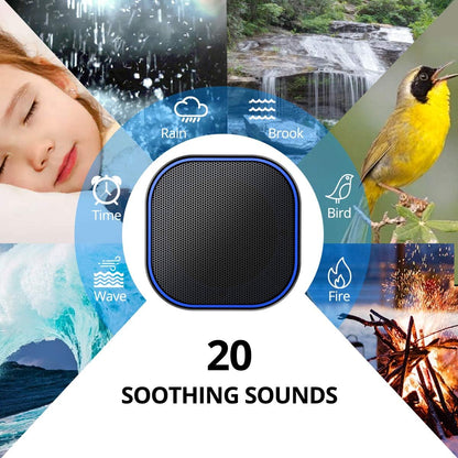 White Noise Machine with 20 Non Looping Natural Soothing Sounds Memory Function 32 Levels of Volume Powered