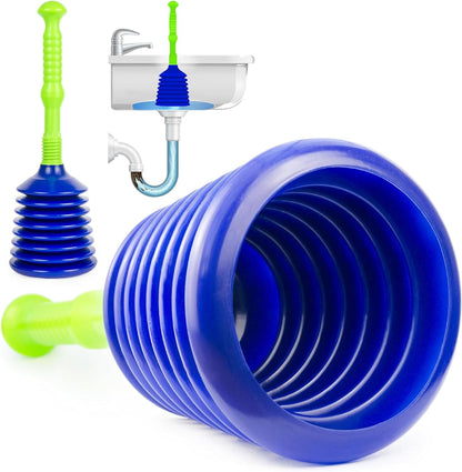 Sink Plunger Bathroom Drain Bathtub or Shower - Small and Powerful Clog Remover