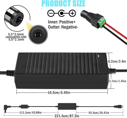 Supply Adapter AC 100-240V to DC 24 Volt 8 Amp 192W Power Converter Low Voltage Transformer