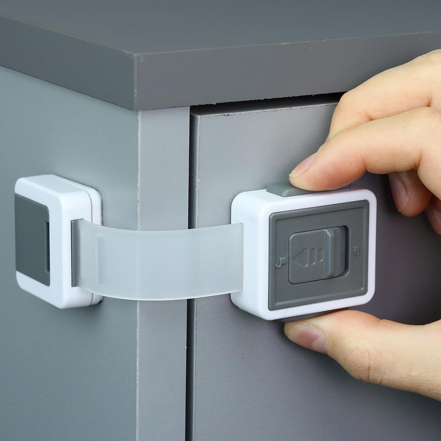 Baby Proof Cabinet Drawers Toilets & Appliances Adjustable Strap Length Double Lock Option