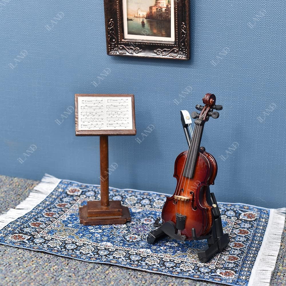 Dollhouse Accessories Vintage of Carpet for Dollhouse Furniture on 1/12 Scale and 3” - 12” Dolls